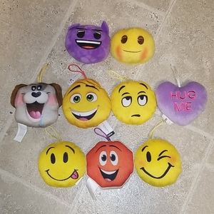9 Small Emoji Plushies; Make An Offer!